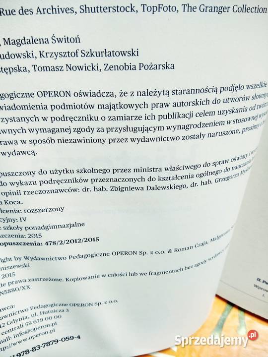 Ciekawi świata 12 historia operon sprzedam
