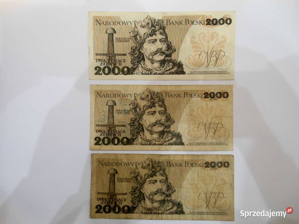 Dwadzieścia cztery polskie banknoty Bukowo
