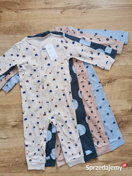 Pajacyki rampersy chłopięce Next piżamki pajace Bluzki, koszulki i kaftaniki Lipowa