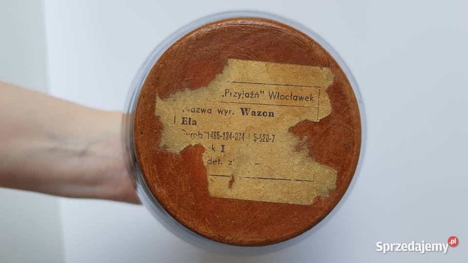 Ceramiczny wazon Ela Spółdzielnia Przyjaźń Dąbrowa Górnicza