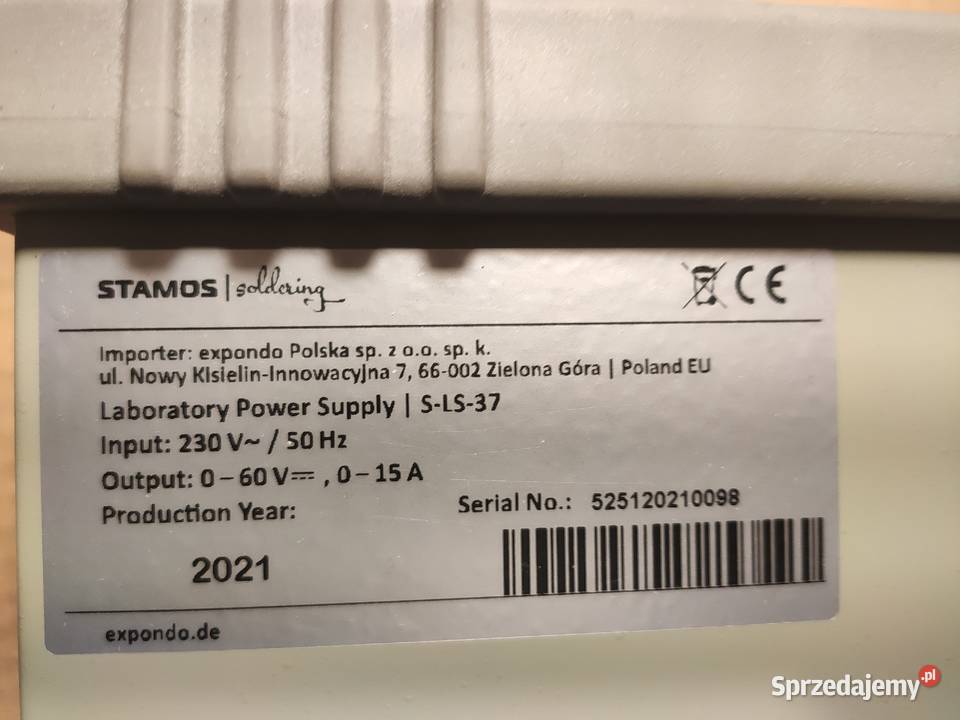 STAMOS SLS37 Profesjonalny zasilacz 060V 015A