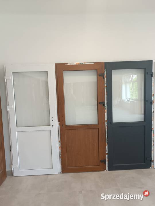 Drzwi PCV tzw sklepowe ręki szybka wysyłka lubelskie Chełm