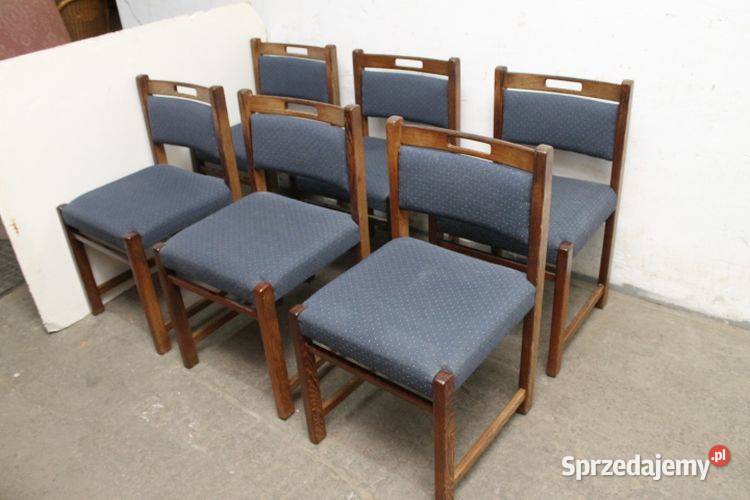 Krzesła tapicerowane Bangkirai. 6 sztuk komplet. 5583