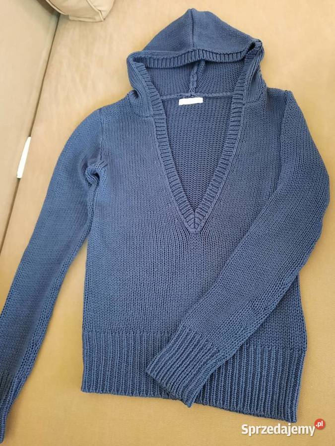 Sweter granatowy z golfem Wrocław sprzedam