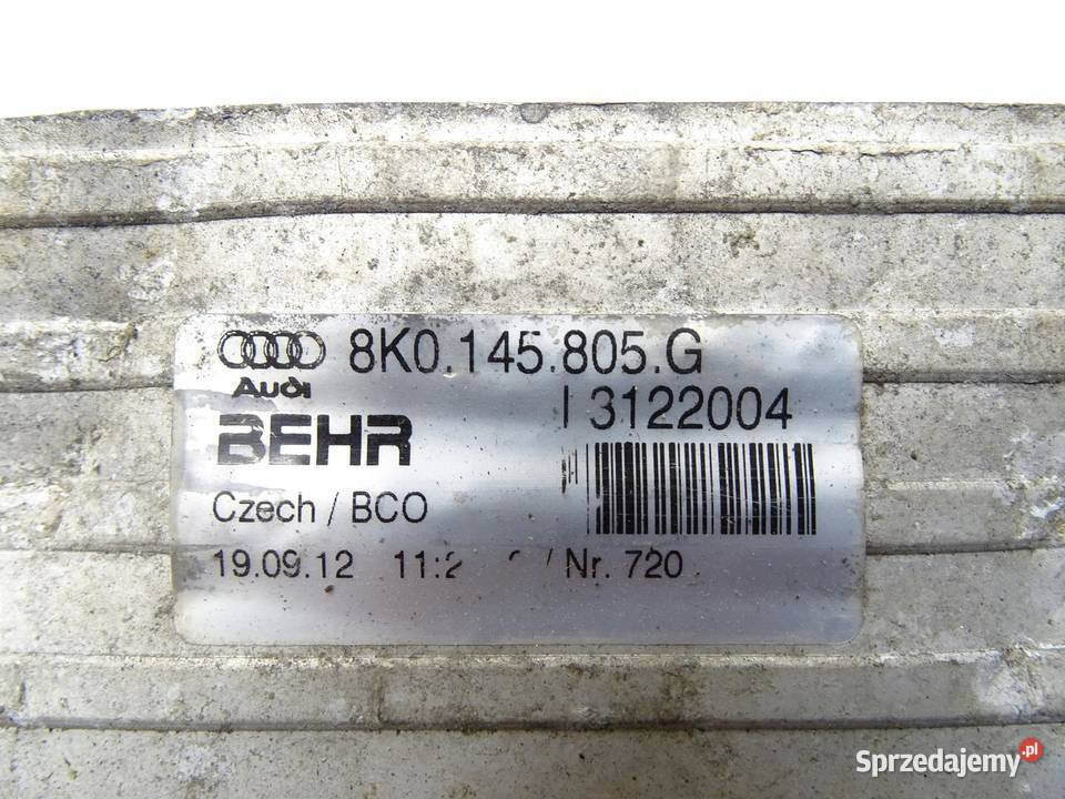 CHŁODNICA INTERCOOLER POWIETRZA AUDI A4 B8 A5 8T osobowe