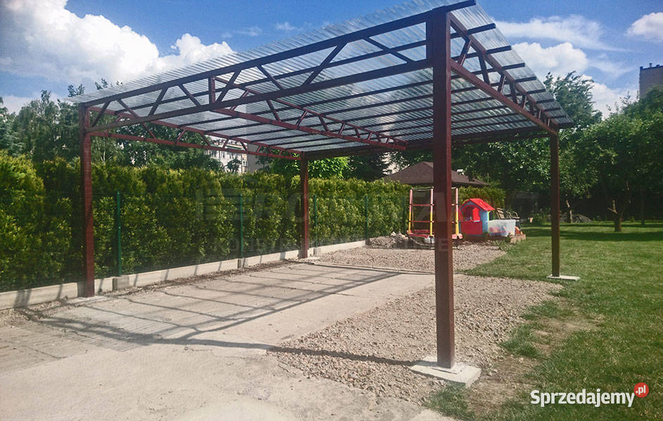 CARPORT WIATA OTWARTA Zadaszenie Garaż Blaszany Krosno