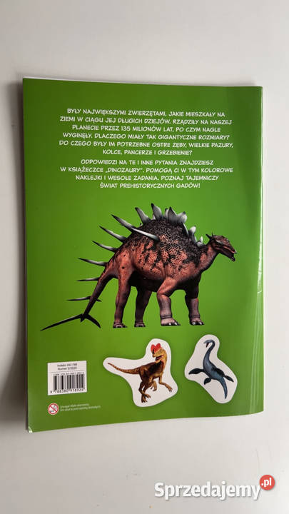 DINOZAURY Naklejki Ekstra Książeczka Edukacyjna mazowieckie Warszawa