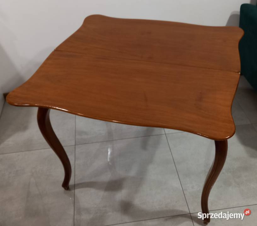 Stolik karciany konsolka Ludwik Filip Antyki, Sztuka, Kolekcje Wrocław