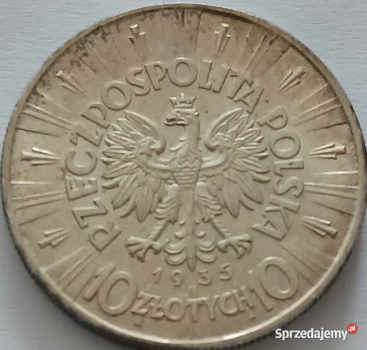 10 J Piłsudski 1935 r 6 mennicze wielkopolskie Konin sprzedam
