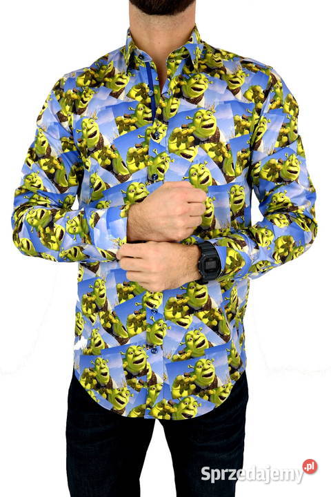 DANIEL BESSI Koszula Męska Fb090 Bajka SHREK wielkopolskie Ostrów Wielkopolski sprzedam