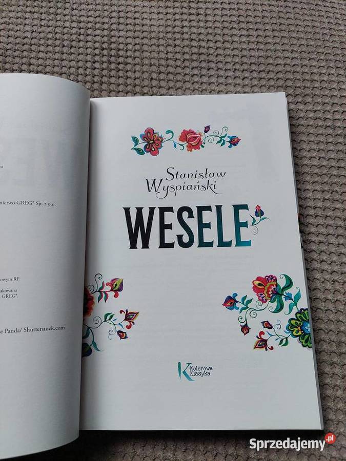 nowa WESELE Stanisław Wyspiański Kraków