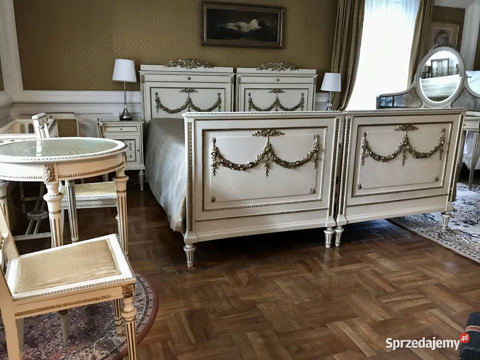 Stylowa sypialnia neorokoko Francja 1890 r Kolor Meble Konstancin-Jeziorna sprzedam