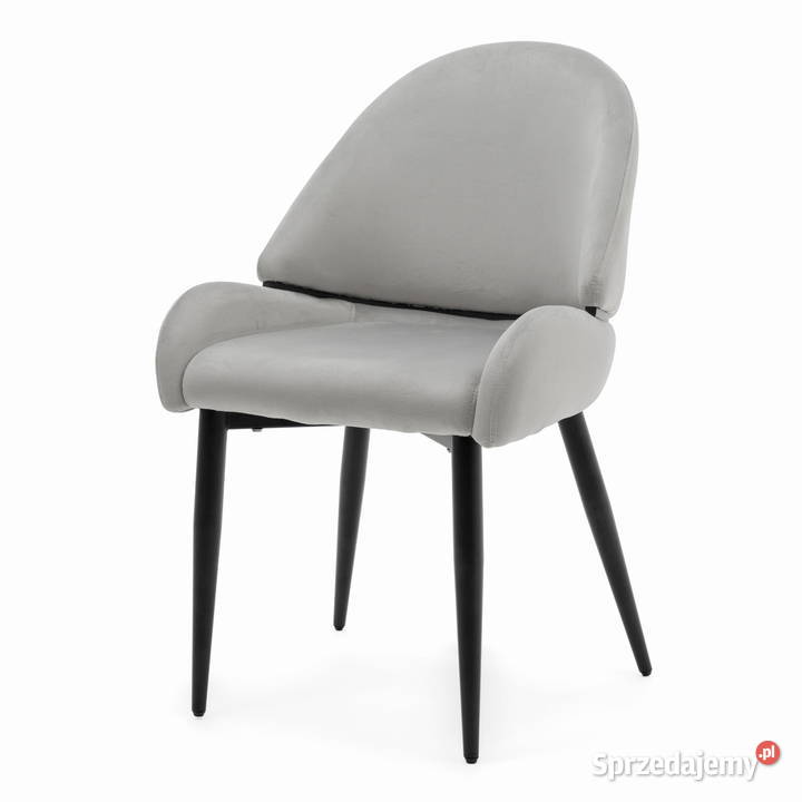 Krzesło Tapicerowane Bergamo Jasnoszare Wysyłka Krzesła Tarchały Małe