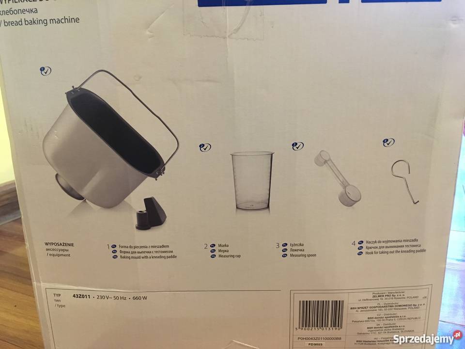 Wypiekacz do chleba ZELMER 43Z011 Brzezinka