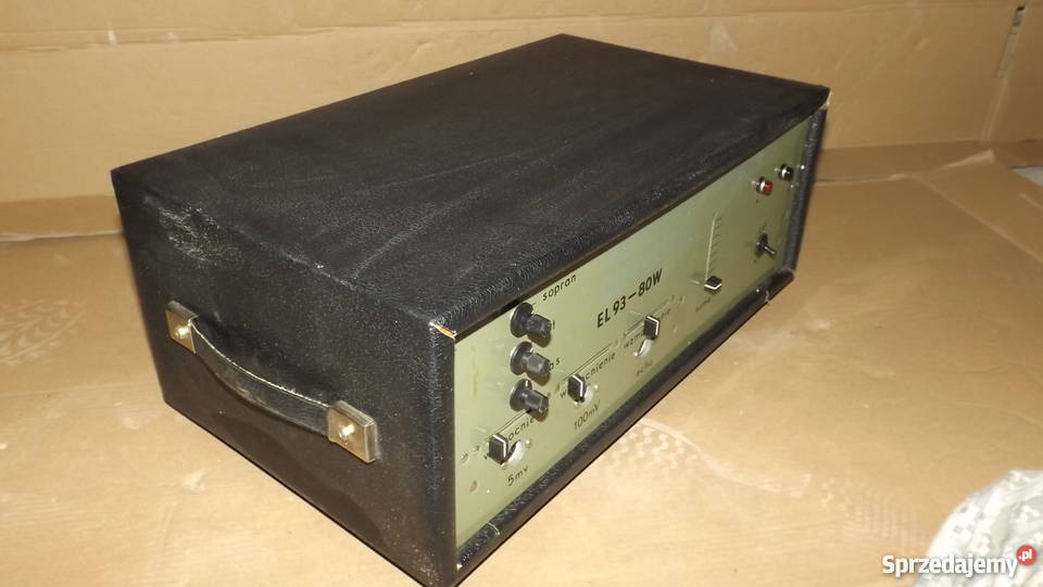 Polski wzmacniacz EL9380W Sprawny Grodziczno