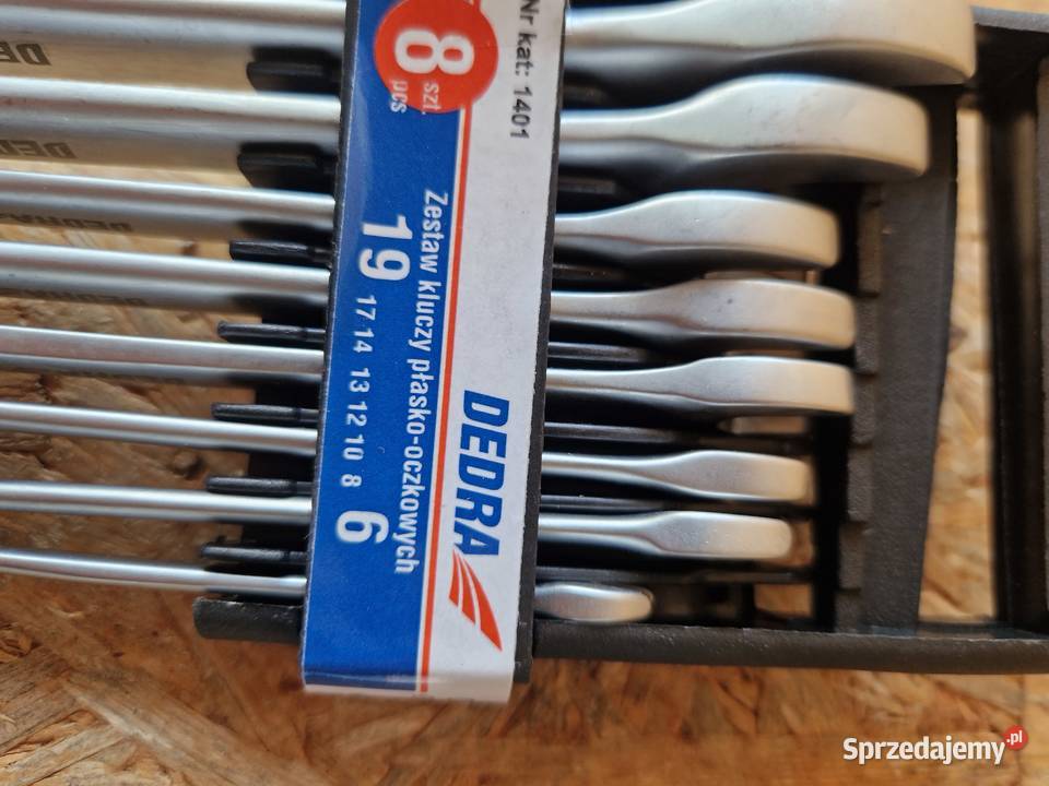 Dedra 1401 Klucze płaskooczkowe 8 Klucze Głogowa