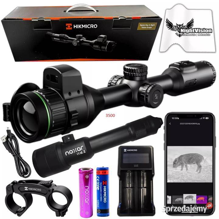 Luneta noktowizyjna HIKMICRO Alpex 4K A50EL LRF łódzkie
