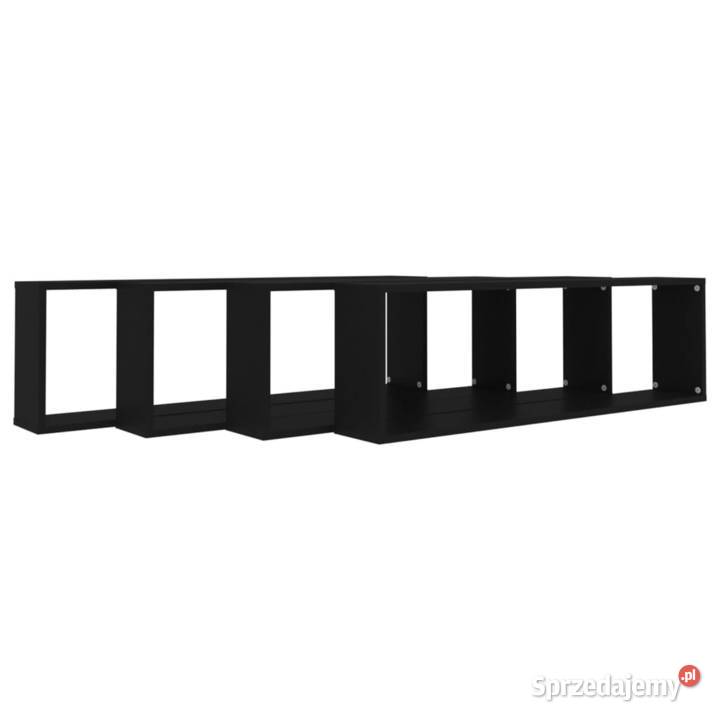 vidaXL Półki ścienne kostki 4 czarne 100x15x30 Warszawa