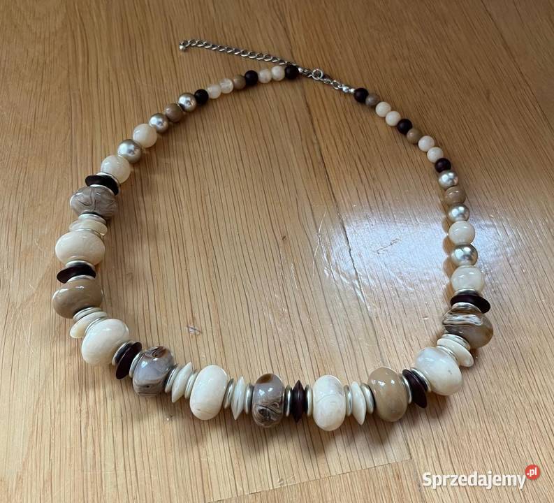 Naszyjnik w odcieniach beżu i brązu 50 Warszawa