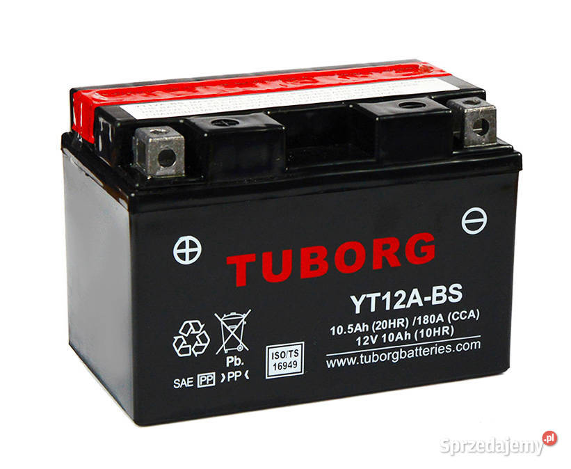 Akumulator Tuborg YT12ABS 12V 105Ah 180A L Luboń