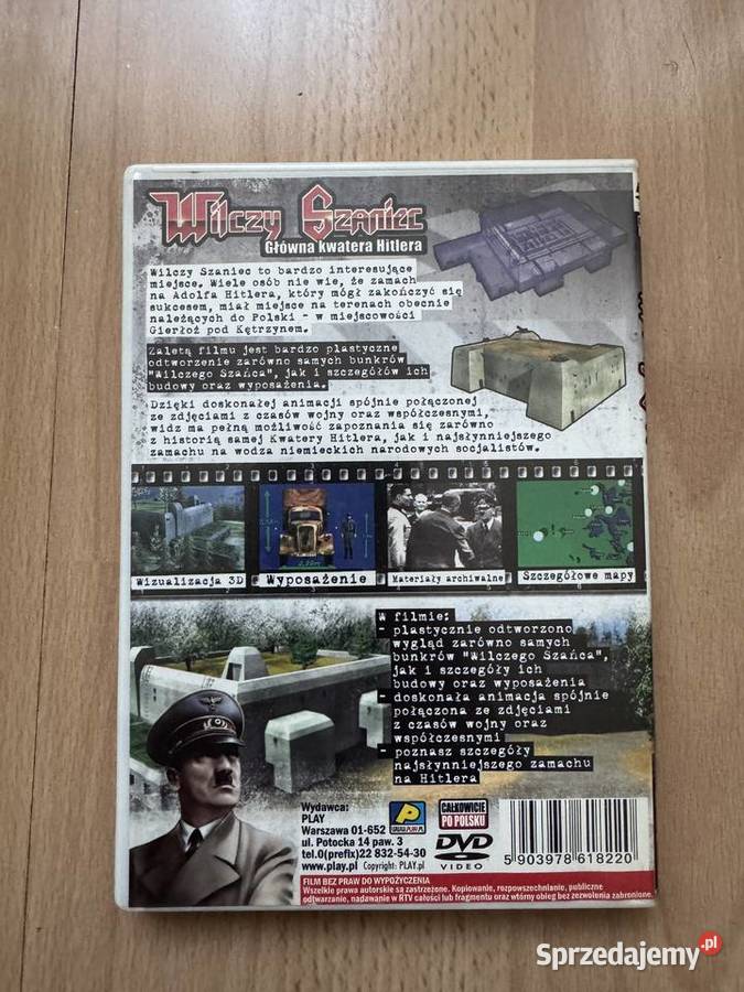 Płyta DVD Wilczy Szaniec Główna kwatera Hitlera Warszawa sprzedam