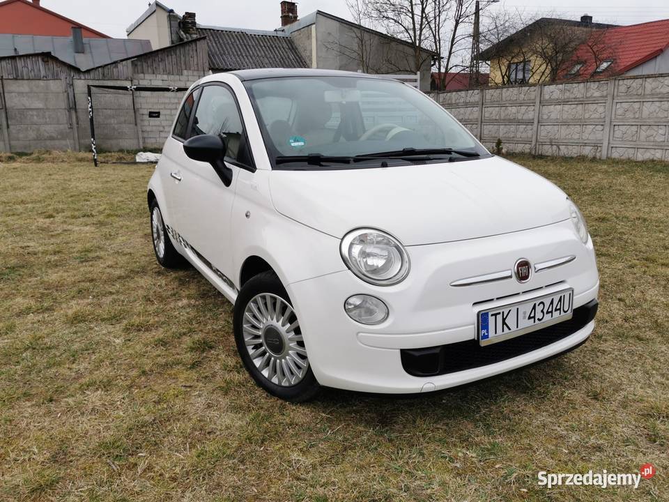 Fiat 500 12 biała perła NAVI świętokrzyskie
