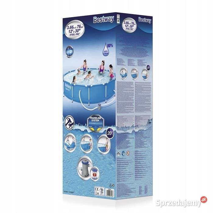 Basen stelażowy z pompą 366x76 BESTWAY zachodniopomorskie Szczecinek