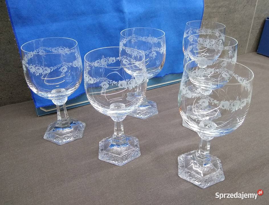 Kieliszki wino Rosenthal Maria Kryształowa 6 Kalisz
