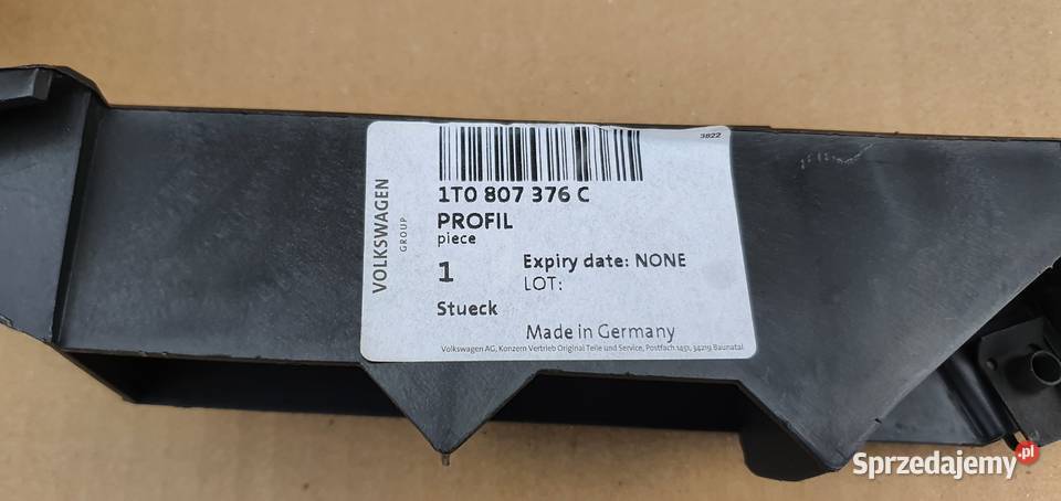 VW TOURAN 1T ŚLIZG ZDERZAKA PRAWY TYŁ 1T0807376C Karoseria Trzciel