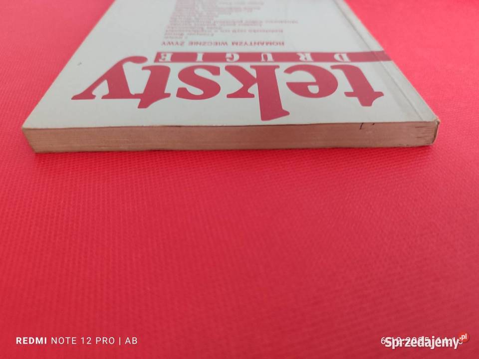 Teksty Drugie 6 36 1995 Romantyzm wiecznie żywy Katowice sprzedam