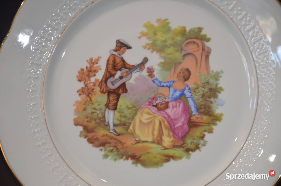 Porcelana talerz ozdobny Wenecka miłość duży wielkopolskie sprzedam
