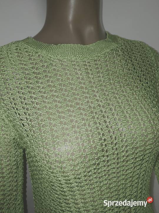 sweterek limonkowy ażurowy NEXT r 38 Zamość sprzedam