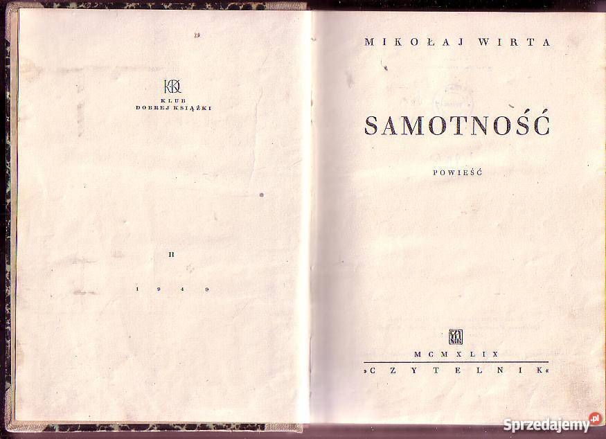 8346 SAMOTNOŚĆ MIKOŁAJ WIRTA Czyrna