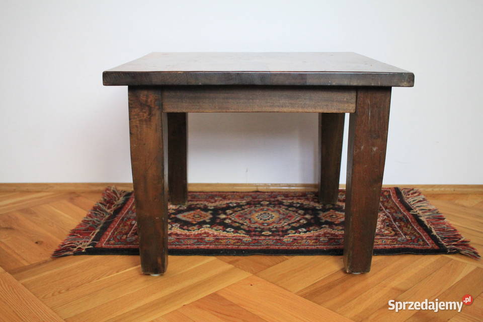 Stolik kawowy lite drewno tekowe 46cm Góra sprzedam