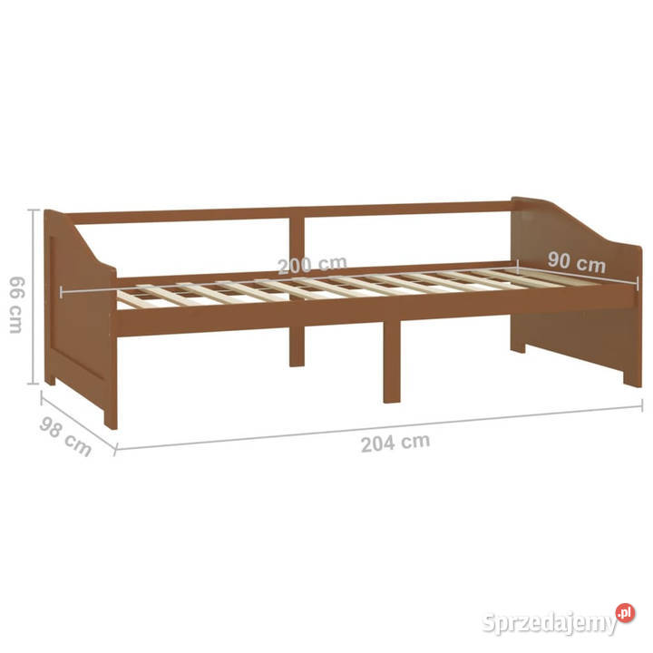 3osobowa sofałóżko miodowy brąz sosnowa 90 x 200 Warszawa