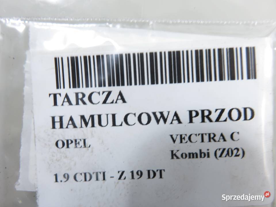 TARCZE HAMULCOWE PRZÓD OPEL VECTRA C 19 CDTI 285