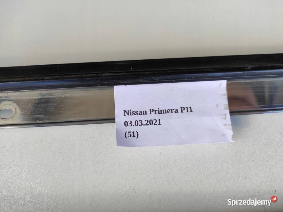 LISTWY ZGARNIAJĄCE DRZWI NISSAN PRIMERA P11 K 99 osobowe Nowy Tomyśl