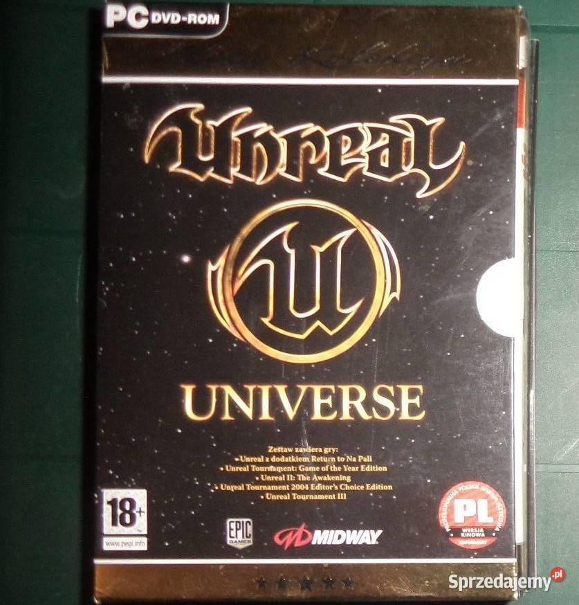 Złota kolekcja Unreal Universe PC DVDTournament strzelaniny podkarpackie Rzeszów