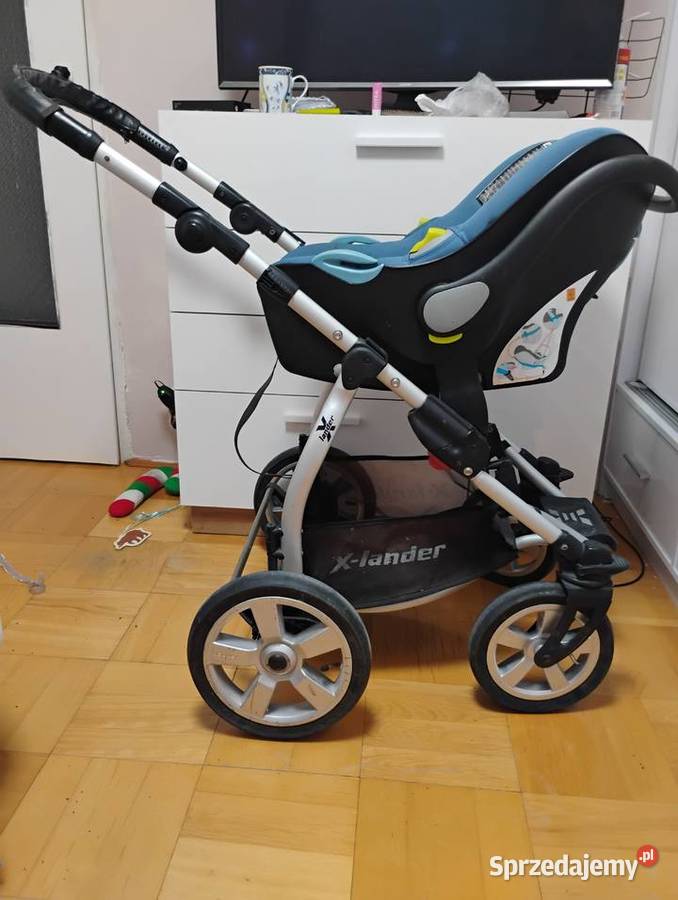 Sprzedam wózek 3w1 Xlander XA niebieski Dla Dziecka