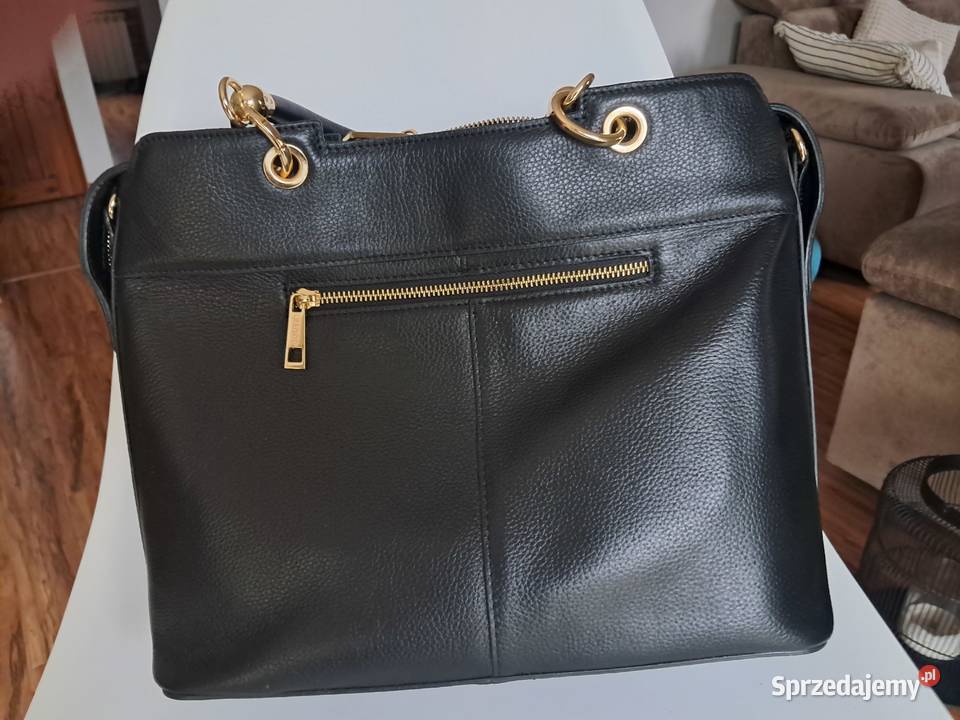 nowa czarna skórzana torebka Lasocki BRT595 brak Sandomierz