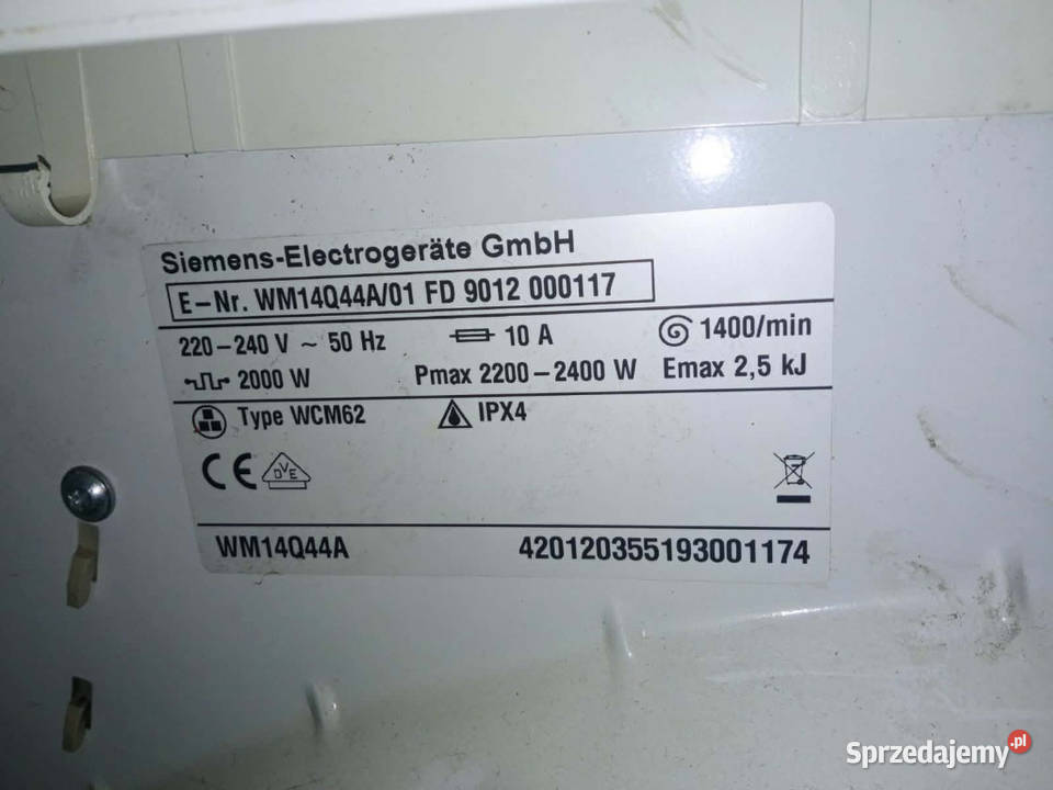 Siemens iq500 moduł pralki z wiązką programator Świdnik