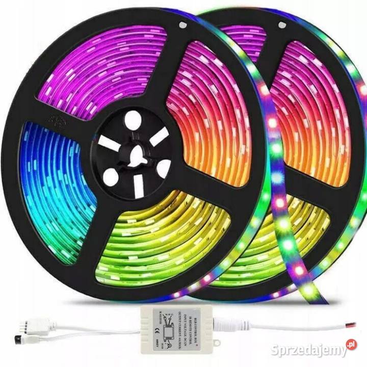TAŚMA LED RGB 5M Mocna Kolorowa PILOT ZASILACZ Wrocław sprzedam