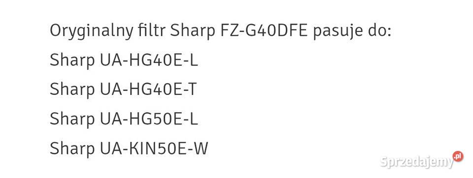 Oryginalny filtr Sharp UZHG4DF Wołomin
