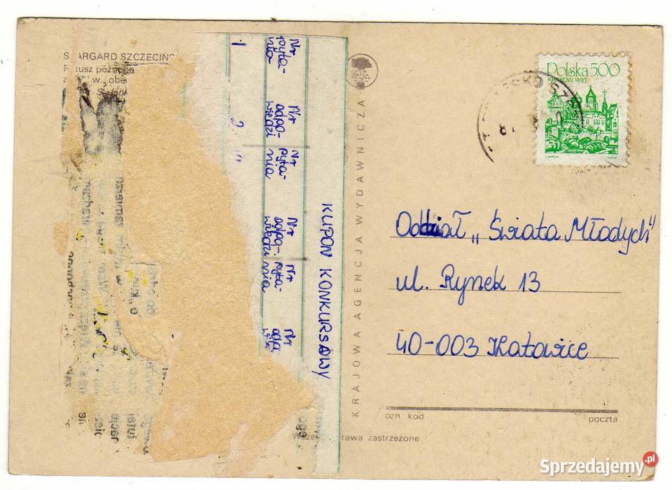 STARGARD SZCZECIŃSKI POCZTÓWKA Pocztówki i karty telefoniczne świętokrzyskie Krynki