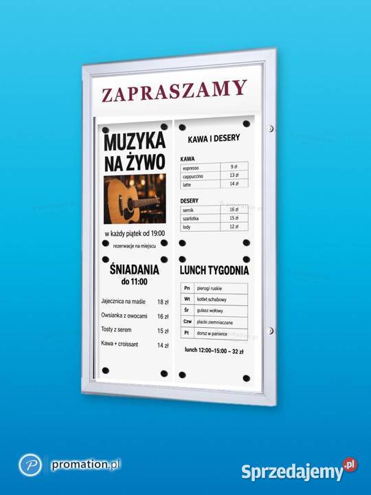 Stojaki na menu do restauracji kawiarni i hotelu Sklep małopolskie