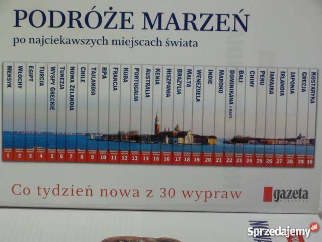 podróże marzeń gazeta wyborcza komplet 30 tomów warmińsko-mazurskie Braniewo