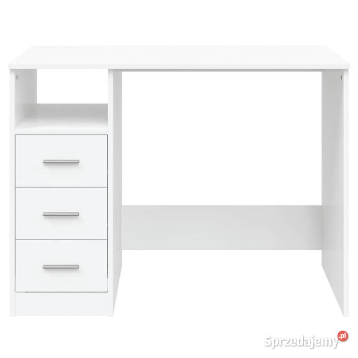 Biurko z szufladami białe 102x50x76 WM823032 mazowieckie Warszawa