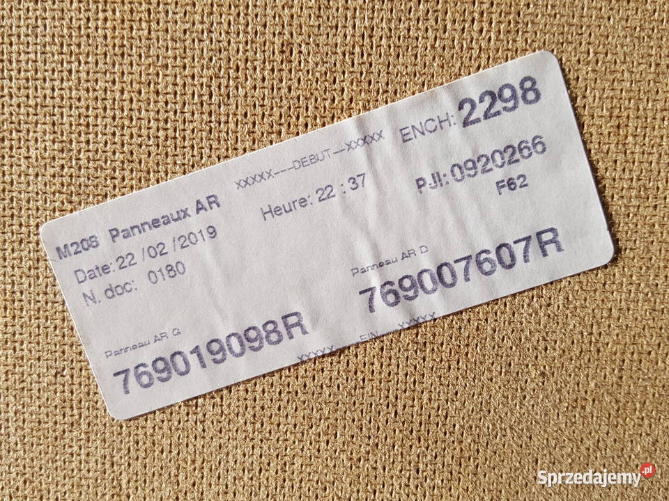 Renault Master Movano NV400 boczki płyty obicia Sokolniki-Las