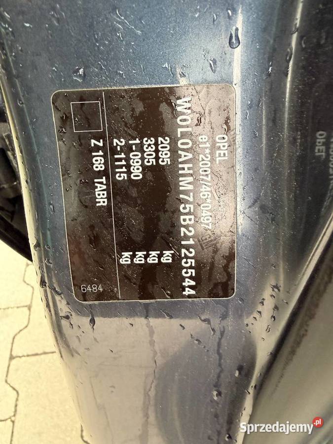 Opel Zafira B 18 Gaz 7osobowy zarejestrowany benzyna+LPG Łódź