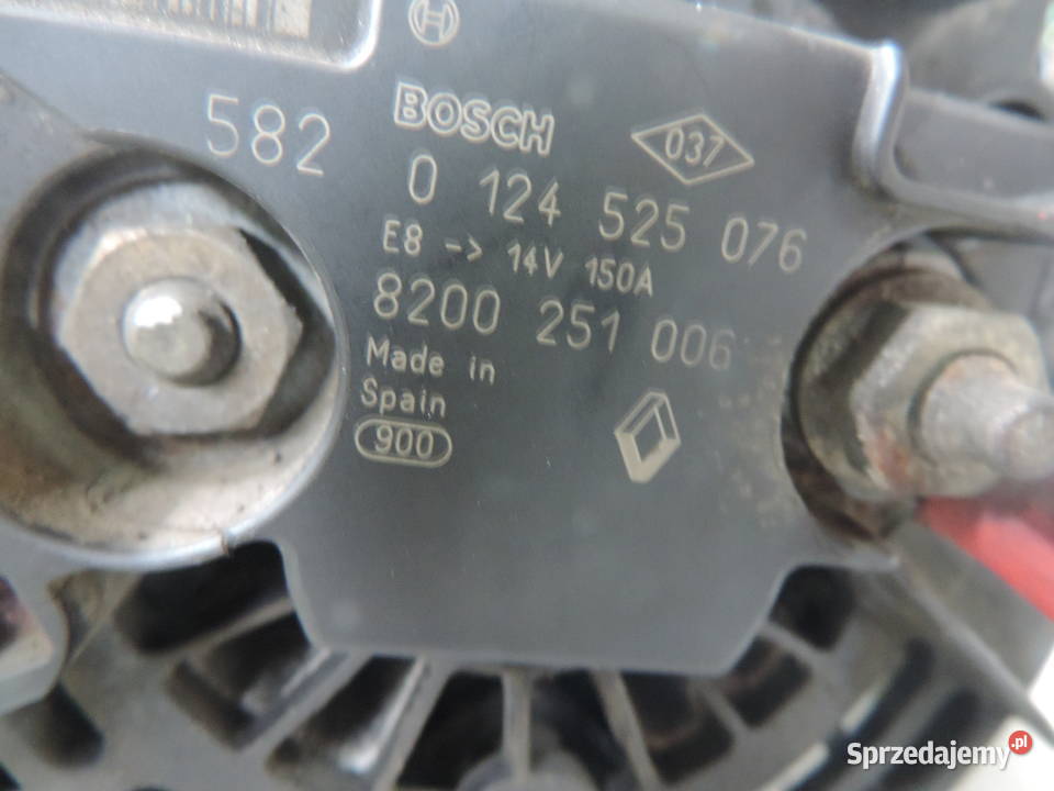 ALTERNATOR RENAULT LAGUNA 2 19 DCI 8200251006 osobowe Układ elektryczny małopolskie Nowy Sącz